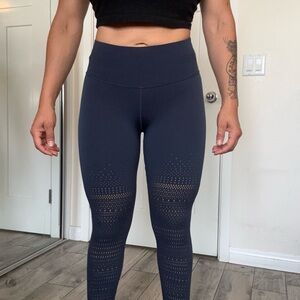 Fabletics Sculpknit Navy Leggings